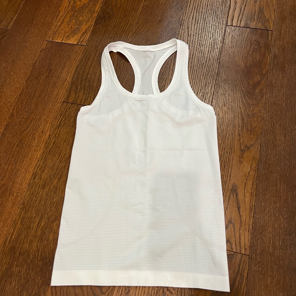Lululemon White Swiftly Tech Racerback Tank Top 2.0